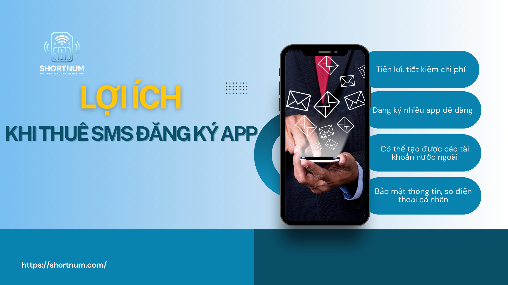 Thuê số SMS đăng ký app mang lại nhiều lợi ích